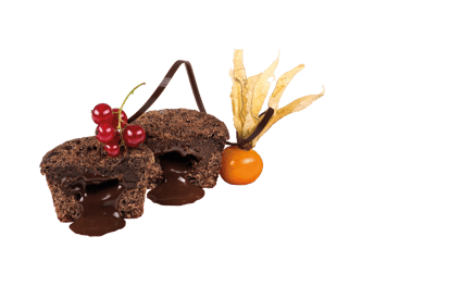 447960 Schokoladensoufflé mit fluessigem Kern_freigestellt